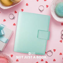 Yiwi A5 Mint  Ring Binder Journal Diary Notebooks PU Leather Loose Leaf Planner 2024 - buy cheap