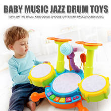 Kids Toy Drum Set Musical Instruments Early Education Musical Drum for Toddlers Electronic Drum Kit Gift for Boys Girls 2024 - buy cheap