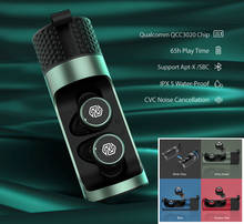 Mini auriculares inalámbricos impermeables, audífonos con micrófono, cancelación de ruido CVC, Bluetooth 5,0, TW004, IPX5 2024 - compra barato