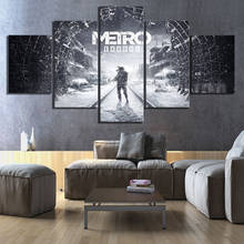 5 Piece HD Picture Metro Exodus Video Game Poster Wall Sticker Snowscape Paintings Artwork Canvas Art for Home Decor Wall Art 2024 - buy cheap