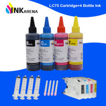 INKARENA LC75 XL Dye Ink Cartridge +  4 Color Ink For Brother LC400 LC1220 LC1240 MFC J825DW J840N J625DW J860DN J860DWN Printer 2024 - buy cheap
