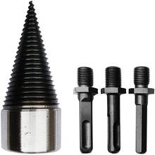 Wood Splitter Drill Bits, Removable Firewood Log Splitter Drill Bit Wood Cone Driver for Electric Hammer Drill Bit 2024 - buy cheap