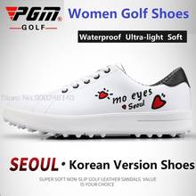 Pgm Korean Golf Shoes For Woman Sports Shoes Ladies Waterproof  Golf Sneakers Anti-Slip Soft Shockproof Shoes Golfer Gift 2024 - buy cheap