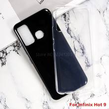 Transparent Phone Case For Infinix Hot 9 Play Silicone Case Anti-knock Soft Black TPU Case For Infinix Hot 9 Back Cover Coque 2024 - buy cheap