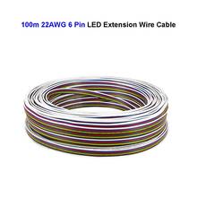 3roll 6 Pin Electrical Cable 100m 22AWG JST Tinned Copper 6 Core Electrical Wire LED Connector Cable For RGB CCT LED Strip Light 2024 - buy cheap