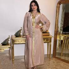 Vestido muçulmano abaya dubai, novo vestido de flanela feminino de outono e inverno marrocos, roupão com capuz, jalabiya de outono e inverno 2020 2024 - compre barato