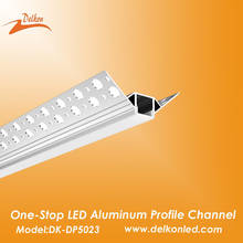 50*23mm Outer Coner Drywall LED Profile,Aluminum Channel for Plaster With Light Strip Diffuser Cover 2024 - buy cheap