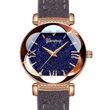 Relógio feminino zegarek, relógios de pulso femininos luxuosos de ouro rosa, pulseira de couro 2024 - compre barato
