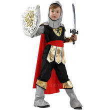 Royal Warrior Knight Cosplay Costumes for Boys Kids Child Halloween Carnival Party Medieval Soldier Role Play Fancy Clothing Set 2024 - buy cheap