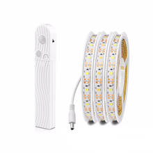 Tira de luces Led con Sensor de movimiento PIR, cinta Flexible de 5V para lámpara de armario, alimentación por USB, Bombilla nocturna, lámpara de armario, 2835 2024 - compra barato