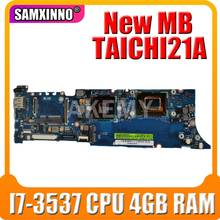 Akemy TAICHI21 с I7-3537 CPU 4 Гб RAM Материнская плата For Asus TAICHI 21 TAICHI21A материнская плата для ноутбука основная плата 100% протестированная Рабочая 2024 - купить недорого