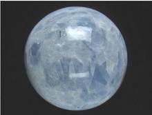 326 100 milímetros terra céu azul natural calcita esfera de cristal cura 2024 - compre barato
