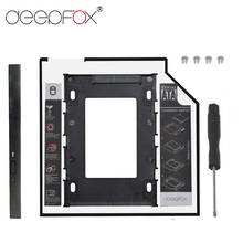 DeepFox Universal SATA 3.0 2nd HDD Caddy 9.5mm for 2.5" 2TB SSD Case Hard Disk Enclosure with LED for Laptop DVD-ROM Optical Bay 2024 - buy cheap