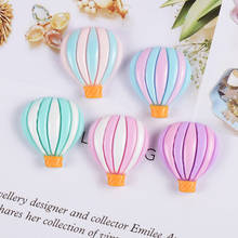 AIJJU 10pcs Plain color Resin Cartoon Hot Air Balloon Patch Jewelry DIY Phone Shell/Hairpin/Earrings Pendant Brooch Accessories 2024 - buy cheap