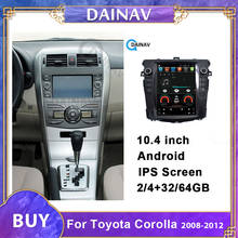 Reproductor Multimedia de vídeo con pantalla táctil para coche, Radio estéreo con DVD, navegación GPS, para Toyota corolla 2008, 2009, 2010, 2011, 2012 2024 - compra barato