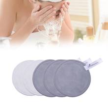 1PC Washable Reusable Cleansing Cotton Make Up Remover Pad Microfiber Makeup Remover Facial Pads Soft Skin Cleaning With Lanyard 2024 - buy cheap