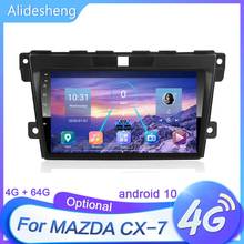 Reproductor Multimedia con Android 10 y navegación GPS para Mazda, autorradio 2 din con 4G + 64G, DSP, WIFI, 4G, SIM, reproductor de vídeo, para Mazda CX7 cx-7 2008-2015 2024 - compra barato