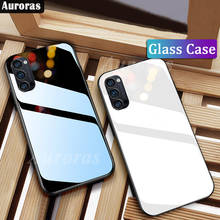 Auroras For OPPO Reno 4 5G Case Tempered Glass Hard Back Cover For Reno 4 Pro 4G Reno 5 Lite Case Shockproof Coques Fundas Case 2024 - buy cheap