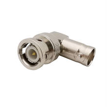 Enchufe macho BNC de cobre a conector hembra, adaptador de 90 grados de ángulo recto, conectores coaxiales # Rocheuk #, 1 Uds. 2024 - compra barato