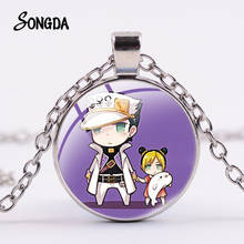 Collar de JoJo Bizarre Adventure de Anime, 26 patrones, figura de dibujos animados, póster de cristal, colgante hecho a mano, joyería de Navidad 2024 - compra barato