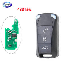 3 Buttons Remote Key Control Fob 433MHZ for Porsche Cayenne 2004-2012 With Uncut blade 2024 - buy cheap