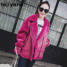 Winter Real Fur Coat Women 100% Sheep Shearing Short Jacket Female Autumn Clothes 2020 Korean Vintage Wool Fur Coat Hiver LW1807 2024 - buy cheap