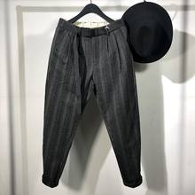 Owen Seak Men Casual Cargo Harem Pants High Street Wear Hip Hop Ankle Length Men's Clothing Sweatpants Autumn Black Pants 2024 - buy cheap