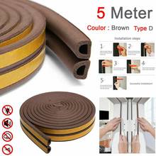 5M/10M Self Adhesive Weather Draught Excluder Seal Strip Tape Roll Draft Door Window Home insulation Shockproof Anti-collision 2024 - buy cheap