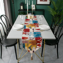 Toalha de mesa decorativa europeia, tecido jacquard geométrico, toalha de mesa para sala de jantar, café e cama 2024 - compre barato