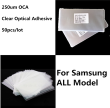 Adhesivo óptico transparente 250um 125 OCA para Samsung S6 edge S8 S7 S5 S4 J7 Note 2 3 4 5 8 9 10 plus, película de cristal táctil LCD, pegamento 2024 - compra barato