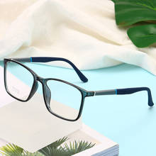 Armação de óculos ótico unissex da moda, armação de óculos vintage quadrados com lentes transparentes, armação de óculos preto, azul e vermelho, 2019 2024 - compre barato