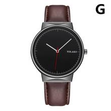 2020 Brand YOLAKO Men's Watch Leather Watch Men Watches Military Sport Wristwatch Quartz Watch Reloj Hombre Relogio Masculino 2024 - buy cheap