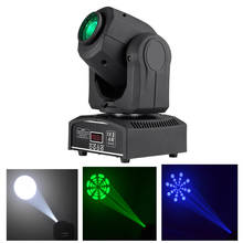 AUCD-miniproyector LED RGBW de 10W y 30W, Gobos a todo Color, lámpara de cabeza móvil DMX, luces de escenario para discotecas y Fiesta de DJ de Navidad, LEWHL 2024 - compra barato