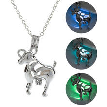 Classic Glowing in the Dark Vintage Hollow Necklace Men Women Birthday Gift Animal Luminous Pendant Necklace Fashion Jewelry 2024 - buy cheap