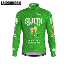 SPTGRVO 2021 Spring/Autumn Green Funny Long Sleeve Cycling Jersey MTB Clothing Bicycle Wear Road Bike Clothes maillot velo homme 2024 - buy cheap