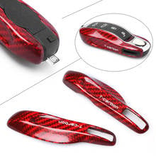 Real Carbon Fiber Remote Key Cover Case For Porsche 2024 - buy cheap