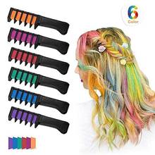 6Pcs Disposable Fast Hair Dye Cream Pen Temporary Coloring Styling Comb Brush Hair Coloring Products Easy to Use 2024 - buy cheap