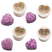 Heart-shaped Soap Mold Food Grade Silicone Cake Mould Multi Purpose Reusable DIY Baking Tools Kitchen Supplies 2024 - buy cheap