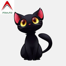 Aliauto Interesting Car Sticker Witch Cat Halloween Decorative PVC Decal for Seat VW Nissan Suzuki Peugeot Skoda Volvo,12cm*17cm 2024 - buy cheap