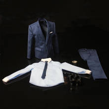 Traje de caballero HB003 1/6, conjunto de ropa de negocios con corbata, traje de hombre para muñecas de figuras de acción masculinas de 12 pulgadas 2024 - compra barato