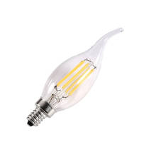 Bombilla de filamento LED C35 C35L, luz de vela E14, 2W, 4W, 6W, 12W, CA 220V, bombilla LED Edison COB, 1 ud. 2024 - compra barato