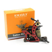 New Arrival Coil Tattoo Machine 8 Wrap Coils Tatoo Gun red Steel Tattoo Frame for Liner Shader Equipment Supply free shipping 2024 - buy cheap