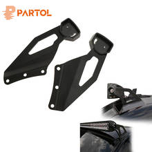 Partol 2 x 50" Straight LED Light Bar Upper Windshield Roof Mount Bracket For Chevy Chevrolet Silverado GMC Sierra 1999-2006 2024 - buy cheap