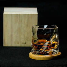 Japanese Edo Designer Crumple Paper Irregular Shape Crystal Faceted Der Whiskybecher Whiskey Whisky Rock Glass Artwork Wine Cup 2024 - buy cheap