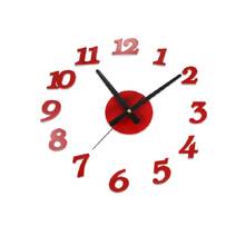 Reloj de pared Digital creativo 3D Sangtai6168s, reloj de pared silencioso DIY, Adhesivo acrílico decorativo, reloj de pared rojo/Blanco/negro de moda 2024 - compra barato