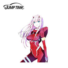 Jump Time 13 x 8cm For Darling in the Franxx Zero Two Suited Up Laptop Waterproof Car Stickers Anime Windows Decor Decal Bumper 2024 - buy cheap