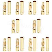 10Sets Female Male 4mm 4.0mm Gold Bullet Banana Connector Plug for RC Battery ESC Motor Wire 2024 - buy cheap