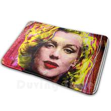 Alfombra de arte Pop de Marilyn Girl, alfombrilla antideslizante para el suelo, dormitorio, arte moderno abstracto, Cara de Marilyn, Monroe, Jean Norm 2024 - compra barato