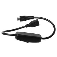 Cable de extensión de fuente de alimentación Micro USB, interruptor de encendido y apagado para Raspberry Pi 2024 - compra barato