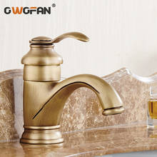 Bathroom Antique Tap Basin Faucet Vintage Kitchen Sink Tap Decorative Solid Brass Taps Basin Mixer Water Bronze Faucet HJ-6636F 2024 - buy cheap